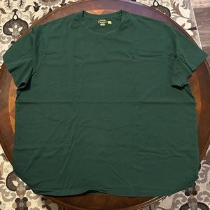 Polo Cotton Crew Neck Shirt- Dark Green 3XB